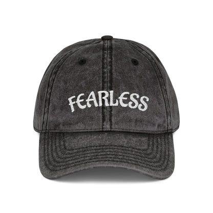 Fearless—Vintage Embroidered Cap