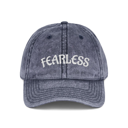 Fearless—Vintage Embroidered Cap