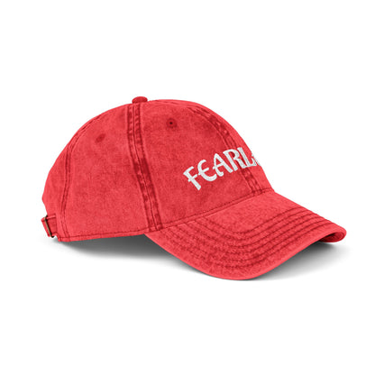 Fearless—Vintage Embroidered Cap