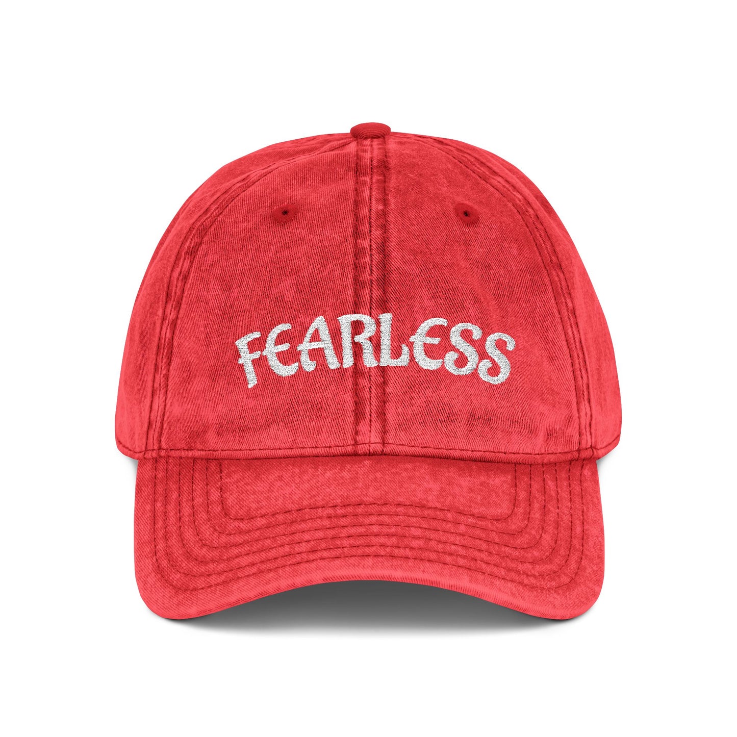 Fearless—Vintage Embroidered Cap