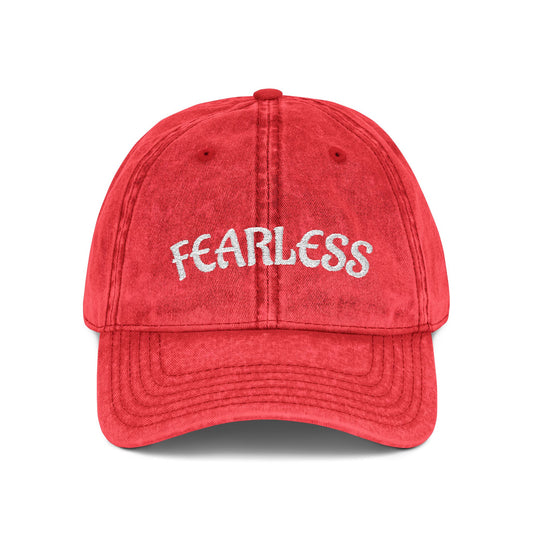 Fearless—Vintage Embroidered Cap