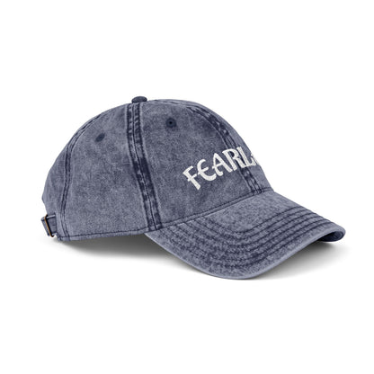 Fearless—Vintage Embroidered Cap