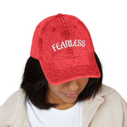 Fearless—Vintage Embroidered Cap