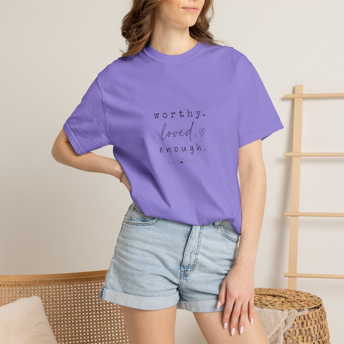Worthy. Loved. Enough.—Wear Your Journey T-Shirt
