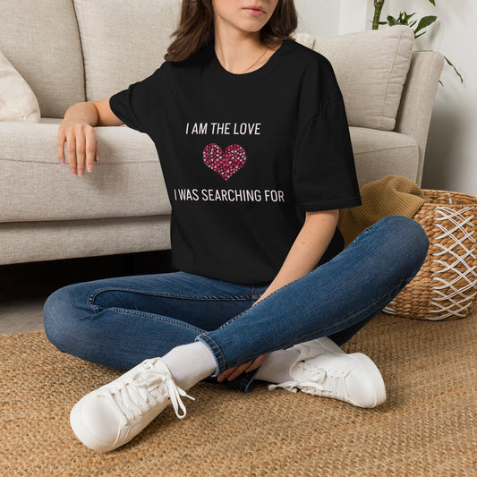 I Am The Love— Heart Mosaic Graphic T-shirt for Self‑Love